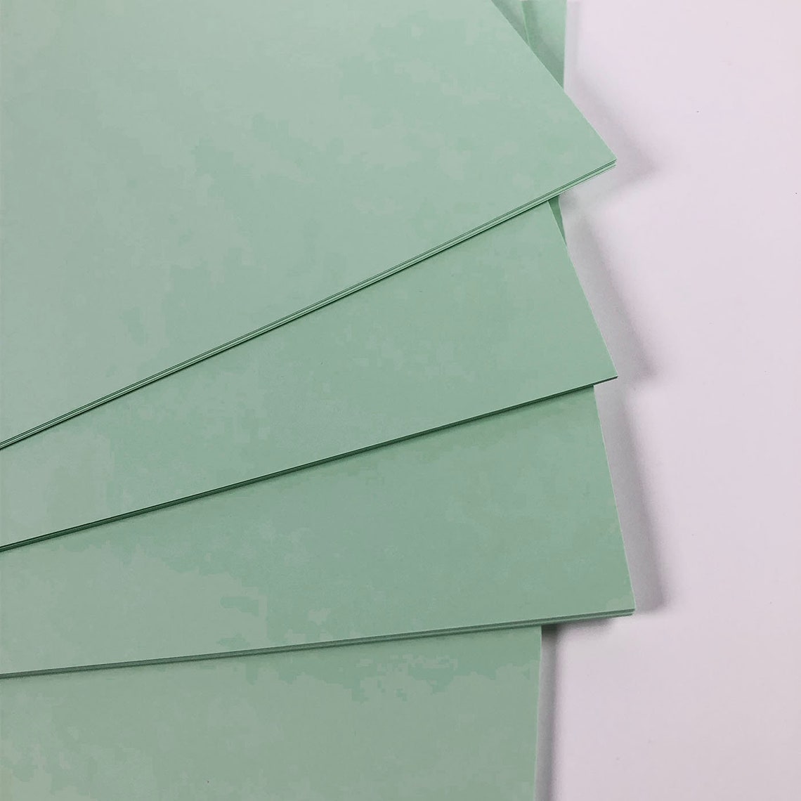 Light Green Card A4 50 Sheets Mint Green Card 160gsm Coloured Etsy UK