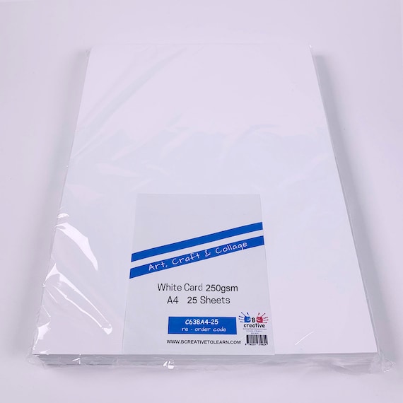 Lot De 100 Feuilles Papier Blanc Lisse A4 250 G/m² - Pour Impression Laser Et Jet D'encre, Qualité Supérieure - 6