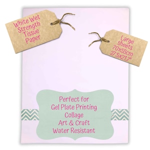Wet Strength Tissue Paper, White, Art & Crafts, Lanterns.