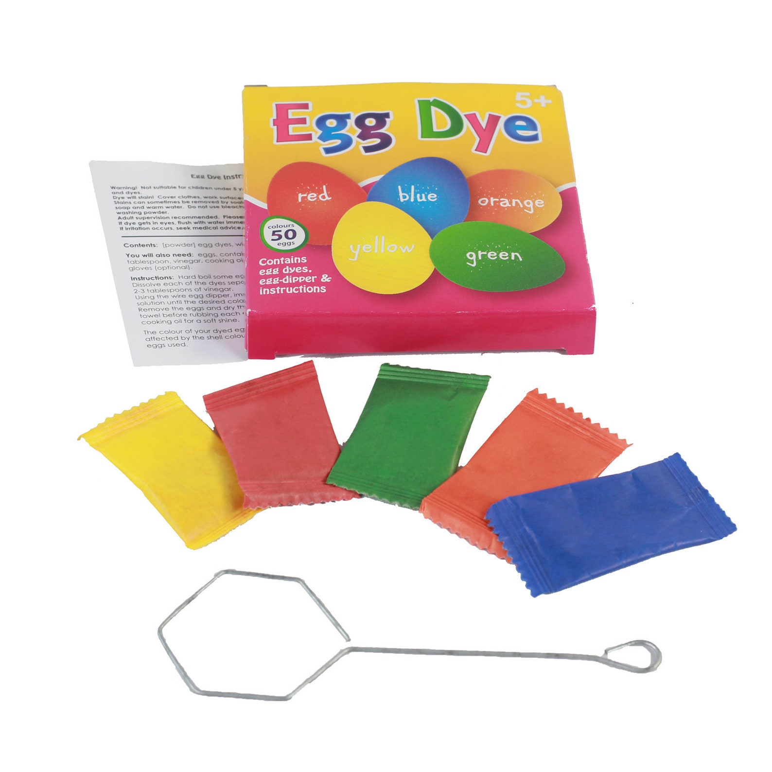 Egg Dying Kit 5 Colours to Make Bright Easter Eggs for Etsy UK