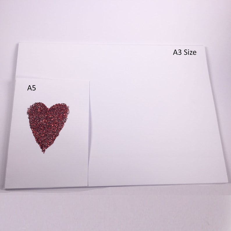 A3 Bright White 300gsm Cardstock: 15 Sheet Crafting Card image 3