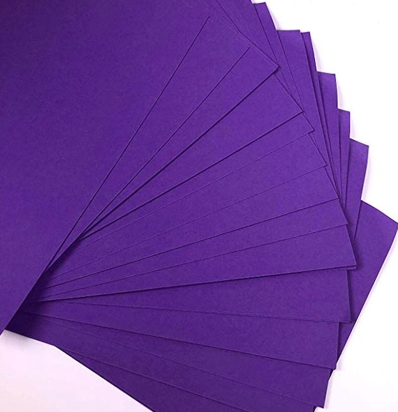 A4 Violet Card 10 Sheets Purple Craft Card 160gsm A4 Coloured Etsy