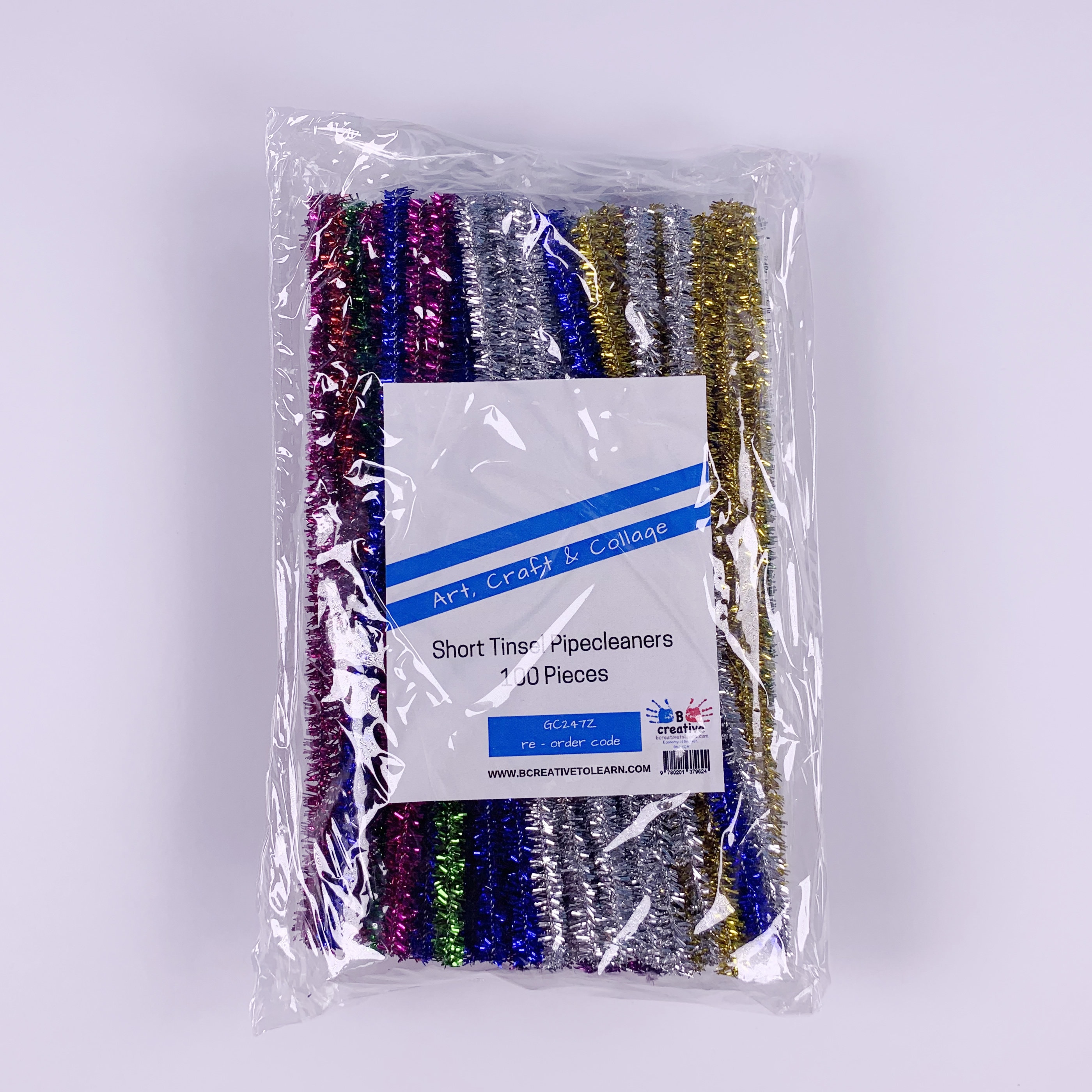 Lot De 72 Chenilles Glitter Métalliques 12" - Couleurs Noël Rouge, Vert, Or - Neuf Pour Déco Et Bricolage