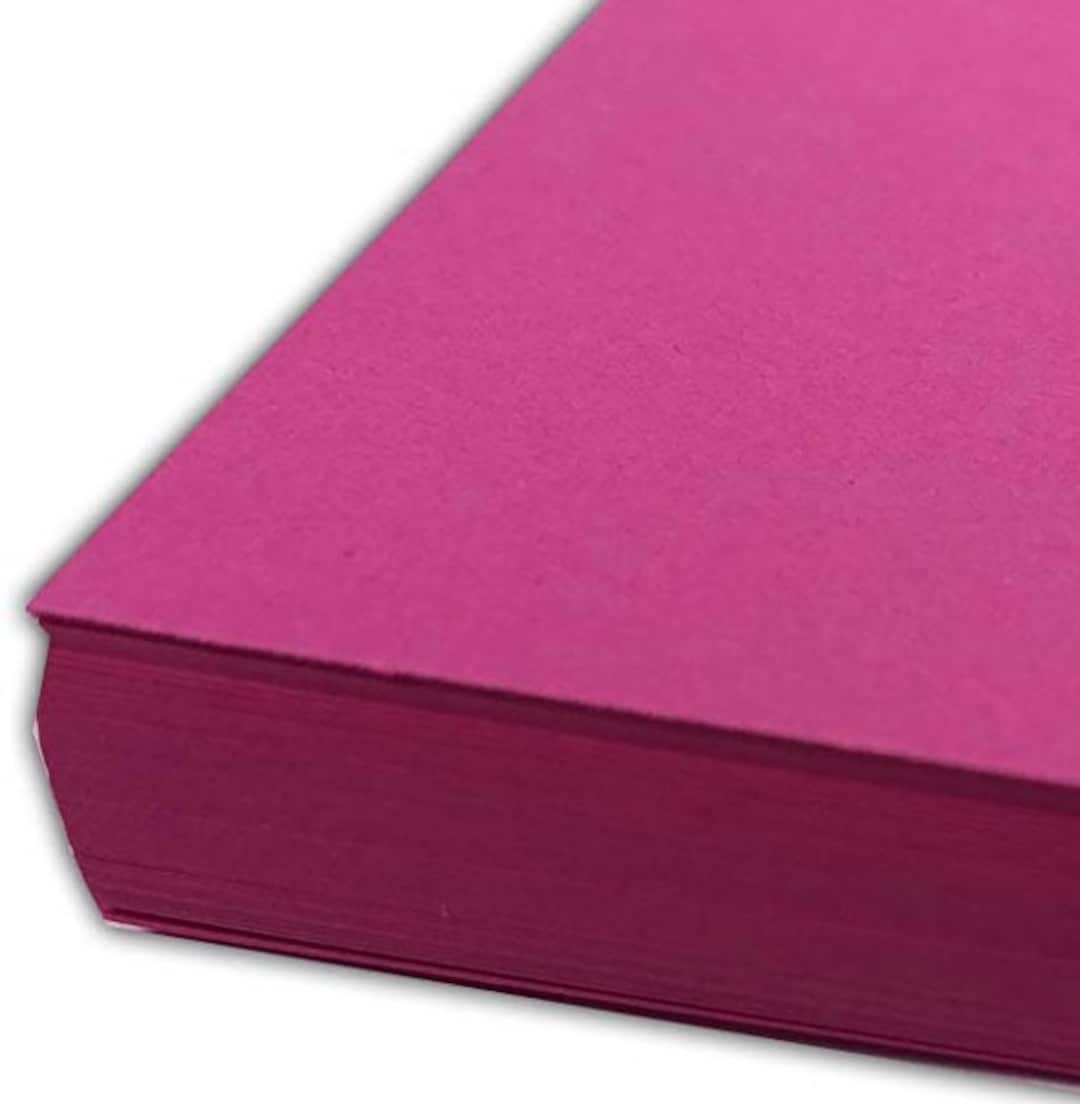 Pink File Cards A4 Pink Card 100 Sheets Hot Pink Card 160gsm Craft Card A4 Coloured ...