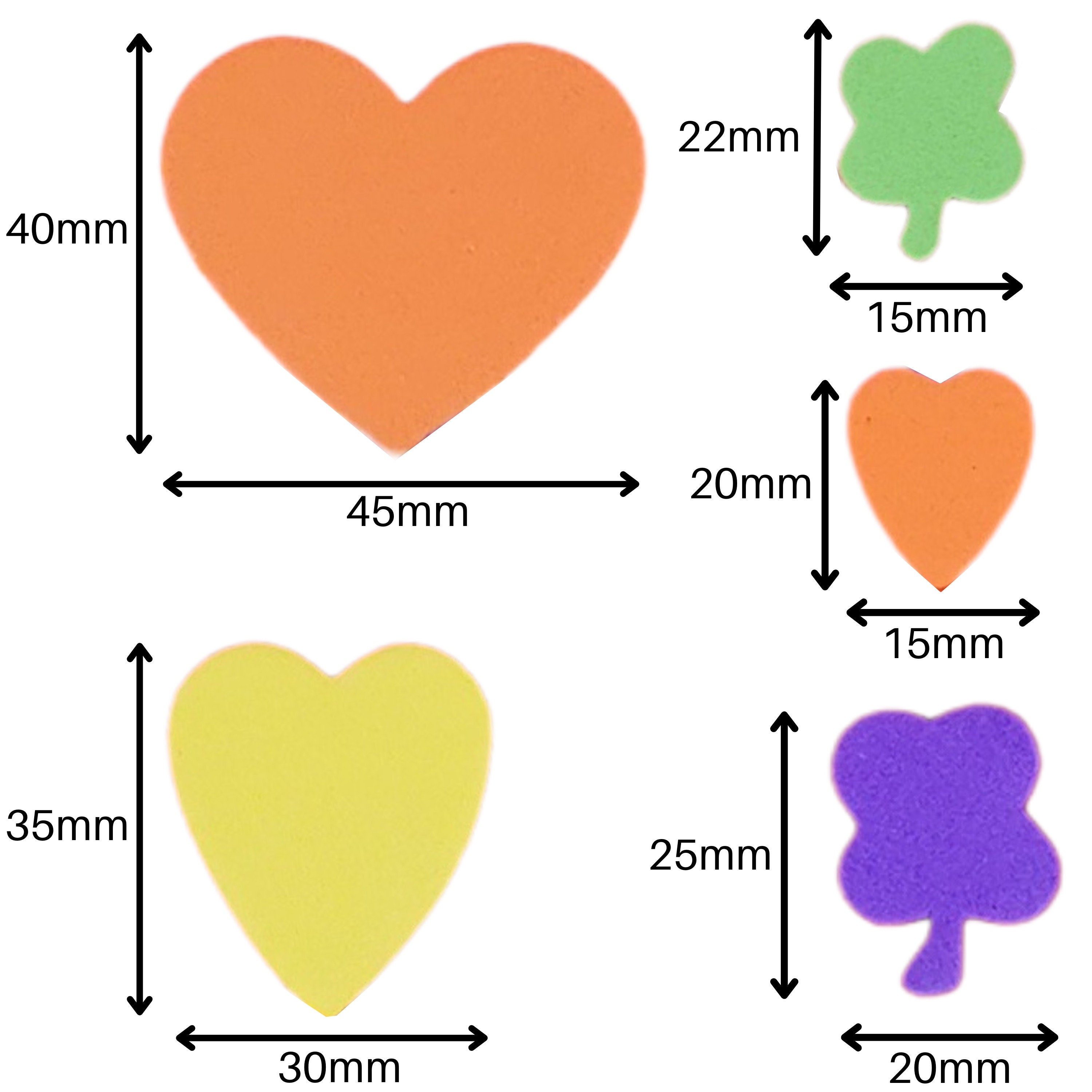 Pack of 250 Coloured Foam Love Hearts and Flowers Add to Valentines  Decorations & to Valentines Day, Mothers Day Crafts, Cards Gift Boxes -   Norway