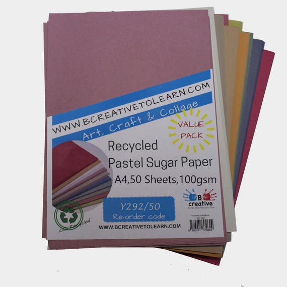 A4 Paper Bright Red Coloured 120GSM - Recycled 10 Sheets