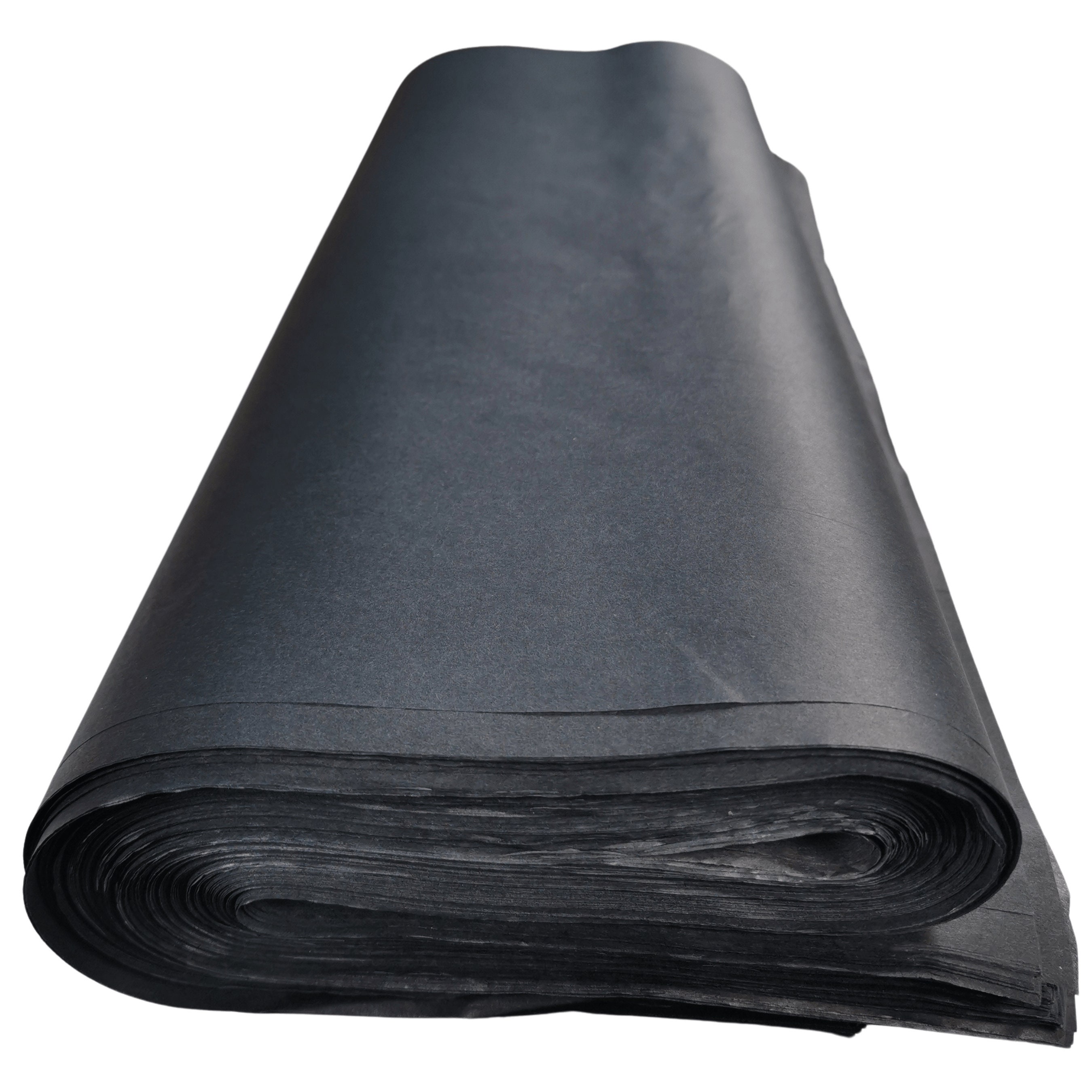 Hi Sasara - 60 Hojas De Papel De Seda Negro Con Estrella Dorada, Papel De Seda Negro Para Bolsas