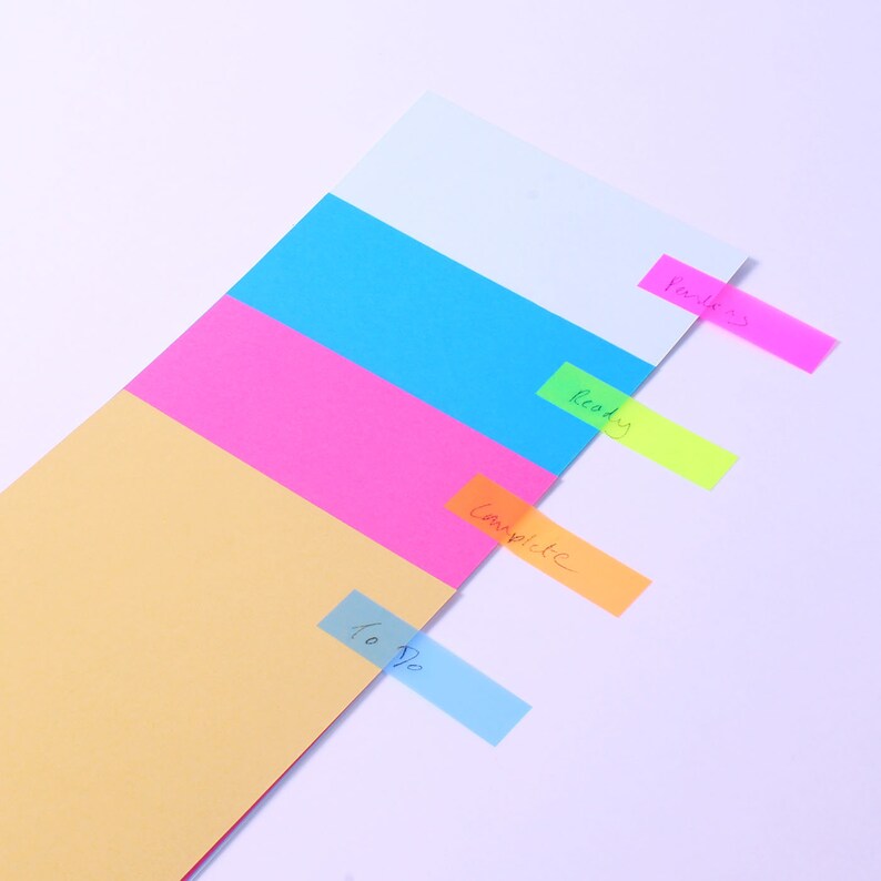 Page Markers, Neon Sticky Tabs Index Flags image 3