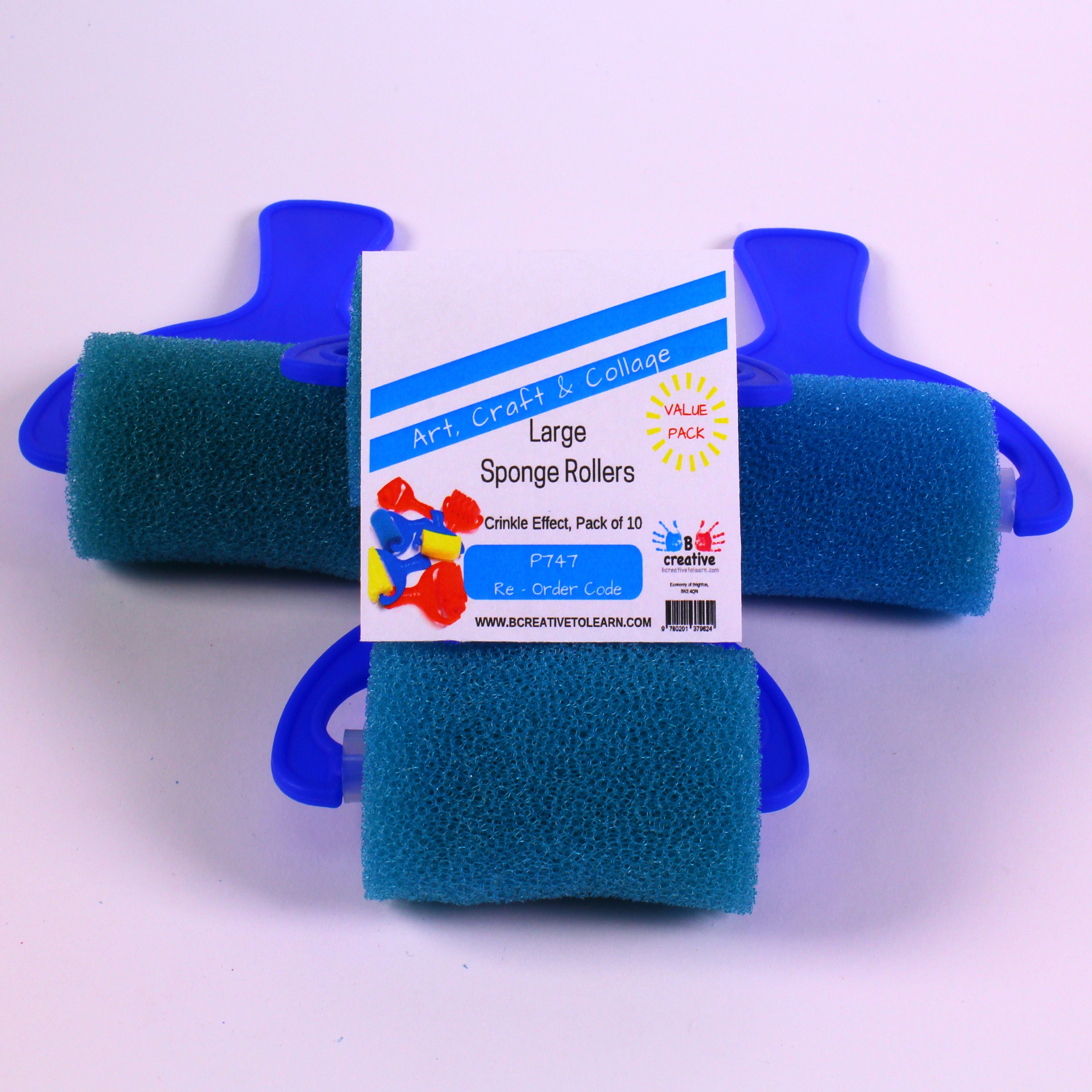 Patterned Large Sponge Paint Rollers for Kids Art & Painting Etsy