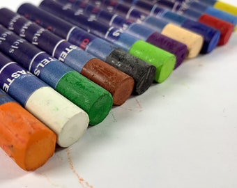Oil Pastels for Kids Coloured 12 Crayons For Art School Soft Colour