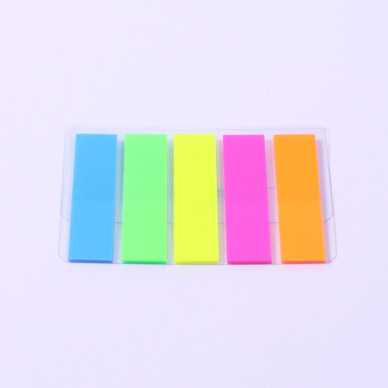 Page Markers, Neon Sticky Tabs Index Flags image 1