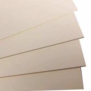 Cream A4 Card stock, 160gsm, Ivory Craft Card (10 Sheets)