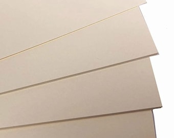 Cream A4 Card stock, 160gsm, Ivory Craft Card (10 Sheets).