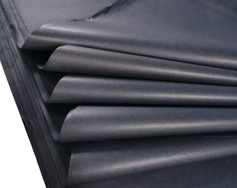 Black Acid-Free Tissue Paper, Large Gift Wrap Sheets.