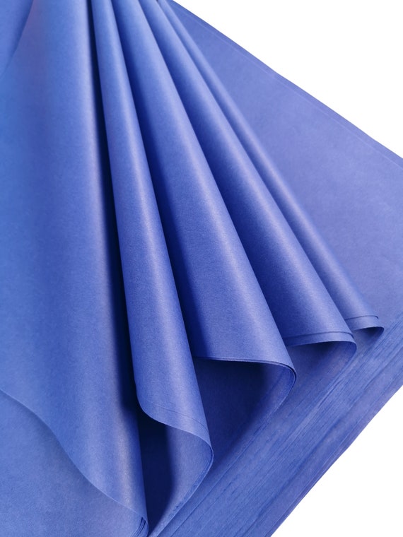 Blue Tissue Paper Sheets for Wrapping Large Sheets, Acid Free Gift Wrap,  Storage, Packing Bulk Archiving Shredding 70 X 50cm Sheet Size 