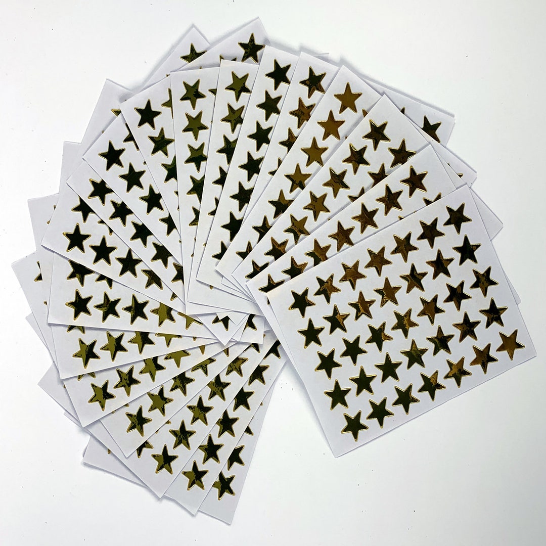 Gold Star Stickers 20 Sheets - 700 Stickers, Breaktime