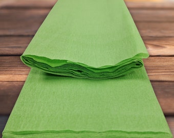 Light Green Crepe Paper Sheets, DIY Crafting Paper, 50cmx300cm