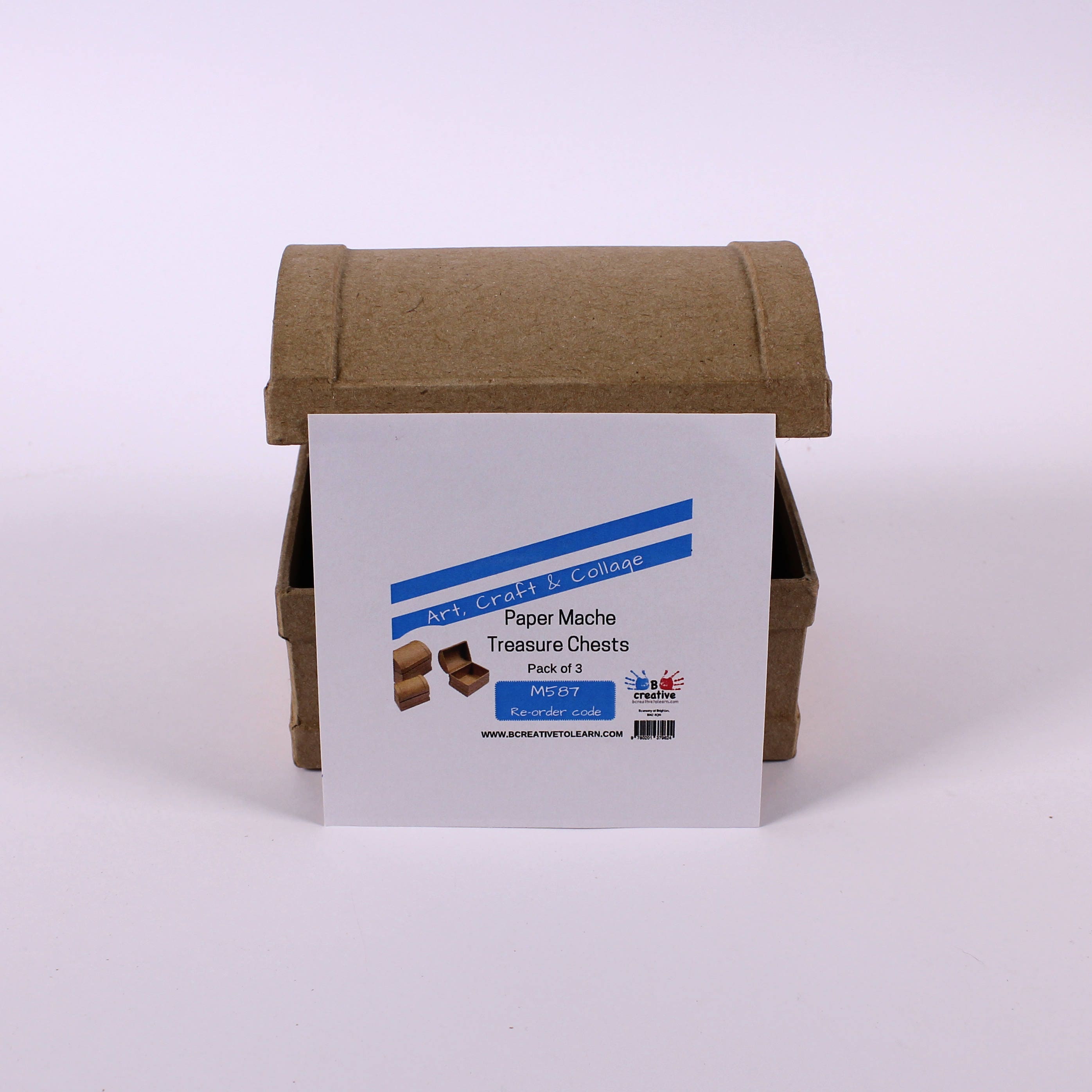 18cm Large Paper Mache Book Box to Decorate | Papier Mache Boxes 