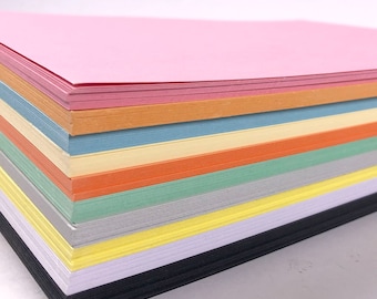 A4 Pastel Colour Card Pack 200 Sheets 10 Colours 180gsm
