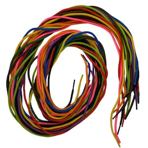 Threading Laces Thick Lace Thread Coloured Threading Laces 1m Length Laces for Children Packs of 10 and 20