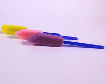 Thin Painting Sponges Foam Brush Dabbers Easy Hold Art Painting Set of Brushes