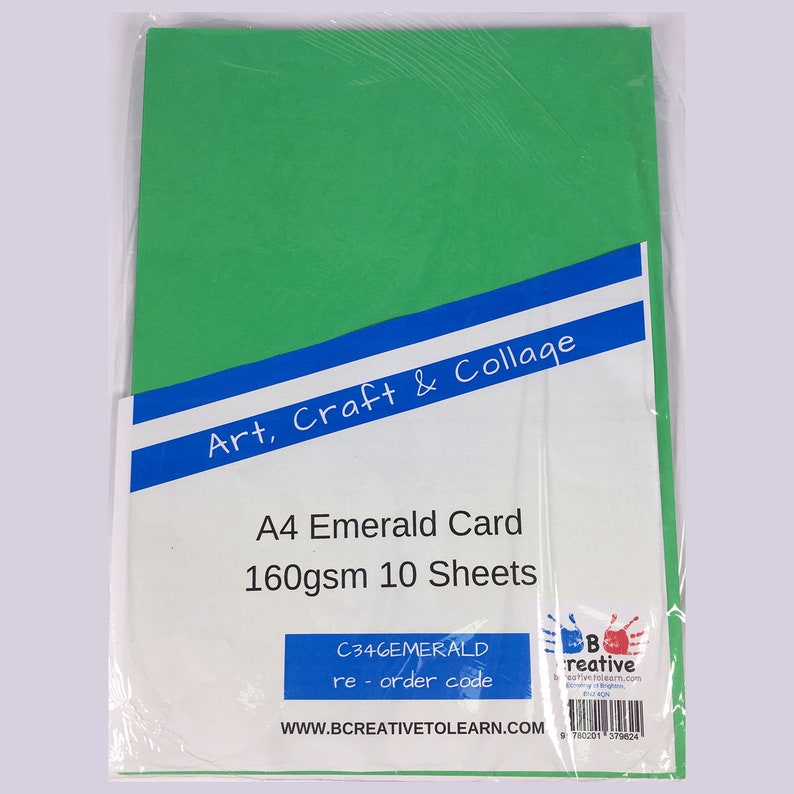 A4 Emerald Green Card 10 Sheets Dark Green Card 160gsm Etsy UK