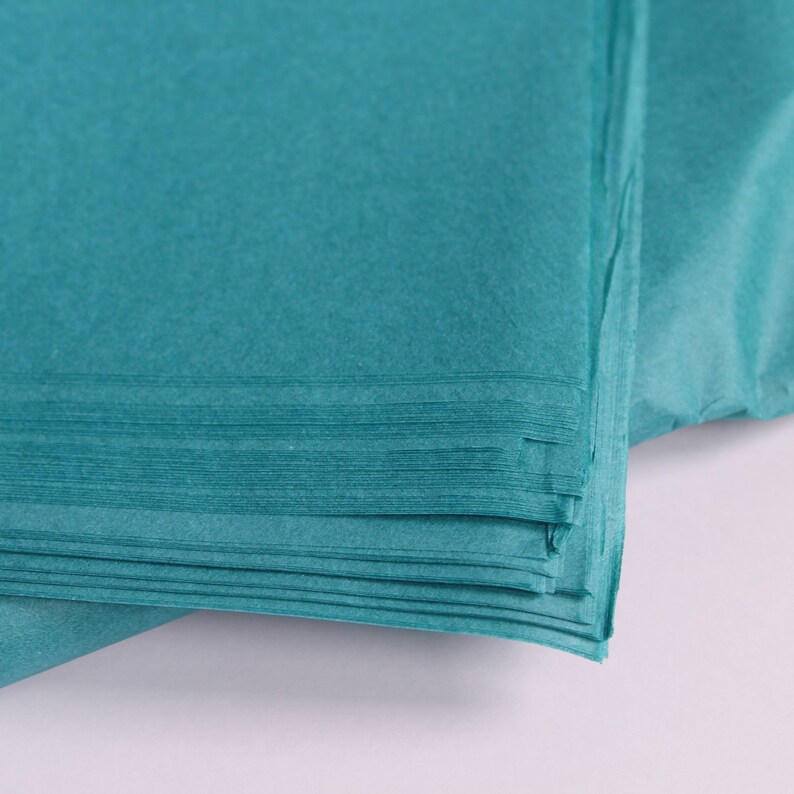 Turquoise Blue Tissue Paper Large Sheets Acid Free Perfect for Etsy