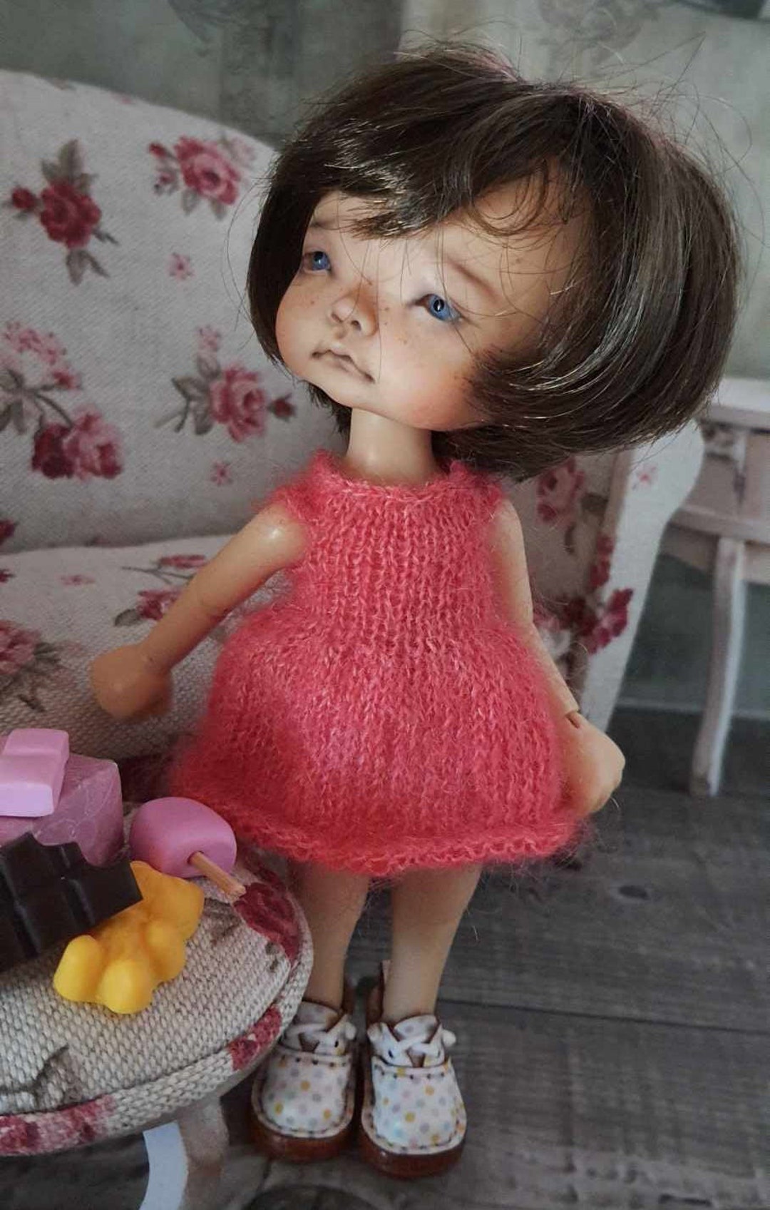 Abitini in mohair per la bambola Irreal Italia