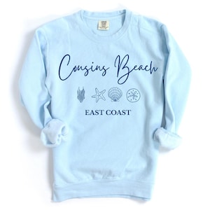Cousins Beach Sweatshirt | Coastal Summer Crewneck | Preppy Beach Town Pullover | Summer Aesthetic Sweatshirt | TSITP Sweater