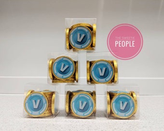 fortnite v buck cubes 12x chocolate coins free shipping - fortnite v bucks free printables