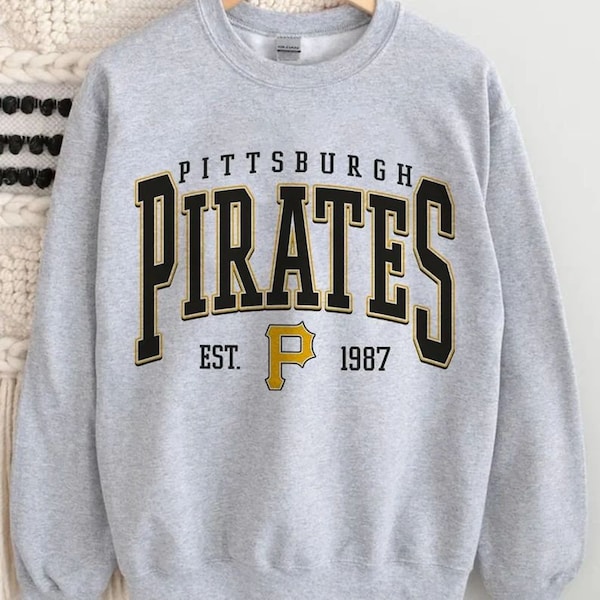 Vintage Pittsburgh Pirates Sweatshirt, Pittsburgh Baseball Hoodie, Vintage Baseball Fan Shirt, Pittsburgh Pirates Shirt, Baseball Tee_result