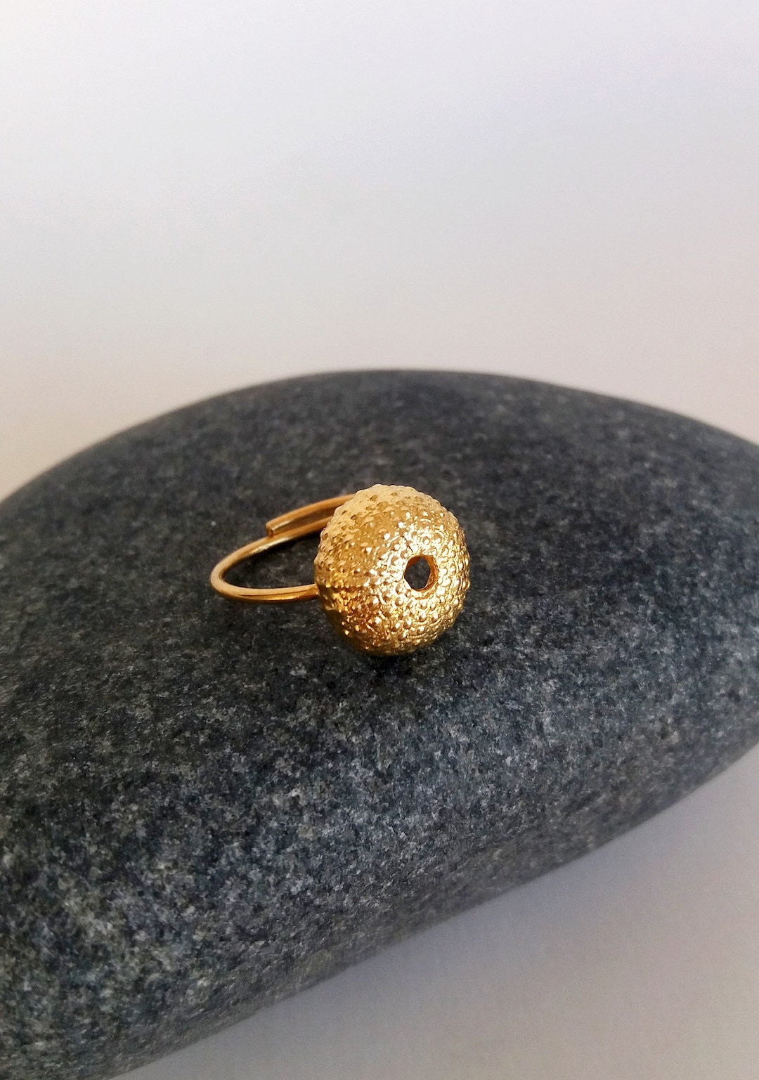 Sea Gold Rings Sea Urchin Gold Ring Diver Gift Underwater Jewelry Tropical & Marine ...