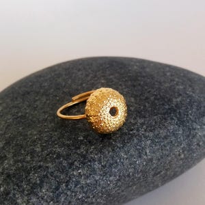 Sea Urchin Gold Ring • Diver Gift - Underwater Jewelry • Tropical & Marine - Beach Side Jewelry for Her • Exotic Travel - Sea Lover Gift