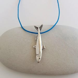 Silver Sardine Fish Necklace, Beach Woman Pendant, Summer Silver Necklace, Greek Island Pendant, Exotic Sea Necklace, Sterling Silver Fish image 5