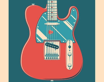 Telecaster screenprint