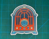 Cathedral Radio vinyl sticker