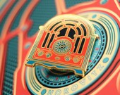 Cathedral Radio enamel pin