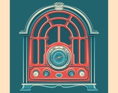 Cathedral Radio screenprint