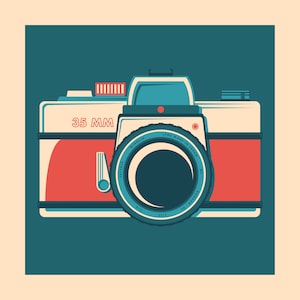 35 MM Camera screenprint