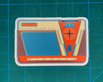 Transistor Radio vinyl sticker