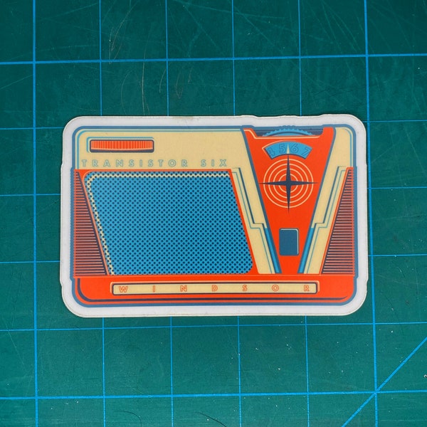 Transistor Radio vinyl sticker