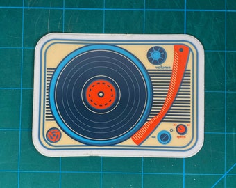 Record Player vinyl sticker