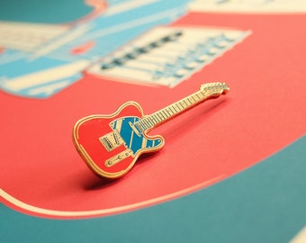 Telecaster enamel pin