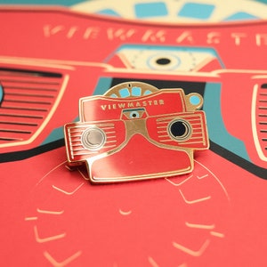 Viewfinder enamel pin