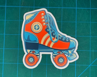 Rollerskate vinyl sticker