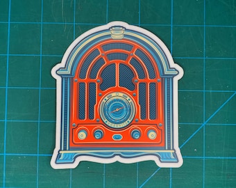 Cathedral Radio vinyl sticker