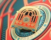Cathedral Radio enamel pin