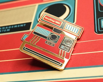 Polaroid enamel pin