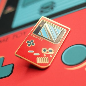 Gameboy enamel pin