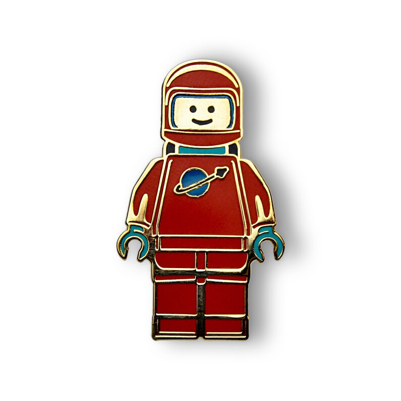 The Golden Age Lego Man Hard Enamel Pin | Etsy